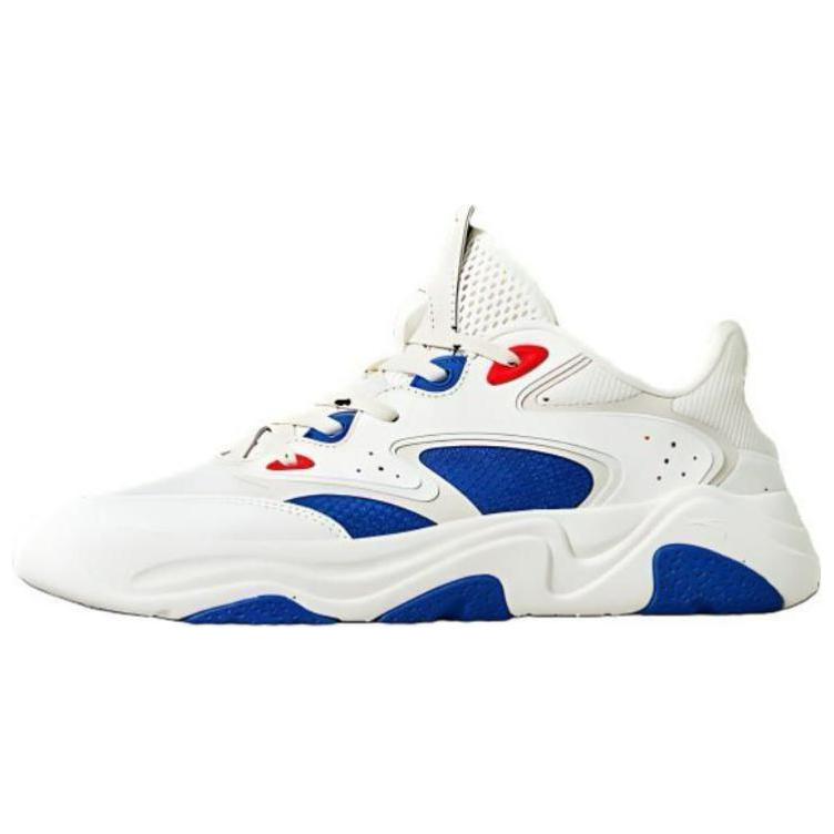 

New Anta Cushioning, Wear Resistant Low top Casual Shoes Men s White Blue 112428854-5 39