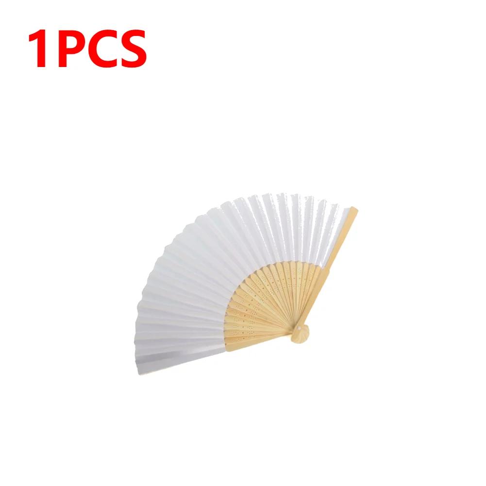 

1-10Pcs Foldable Paper Fan Portable Chinese Bamboo Fan Wedding Gifts For Guest Birthday Party Wedding Decoration Kids Painting