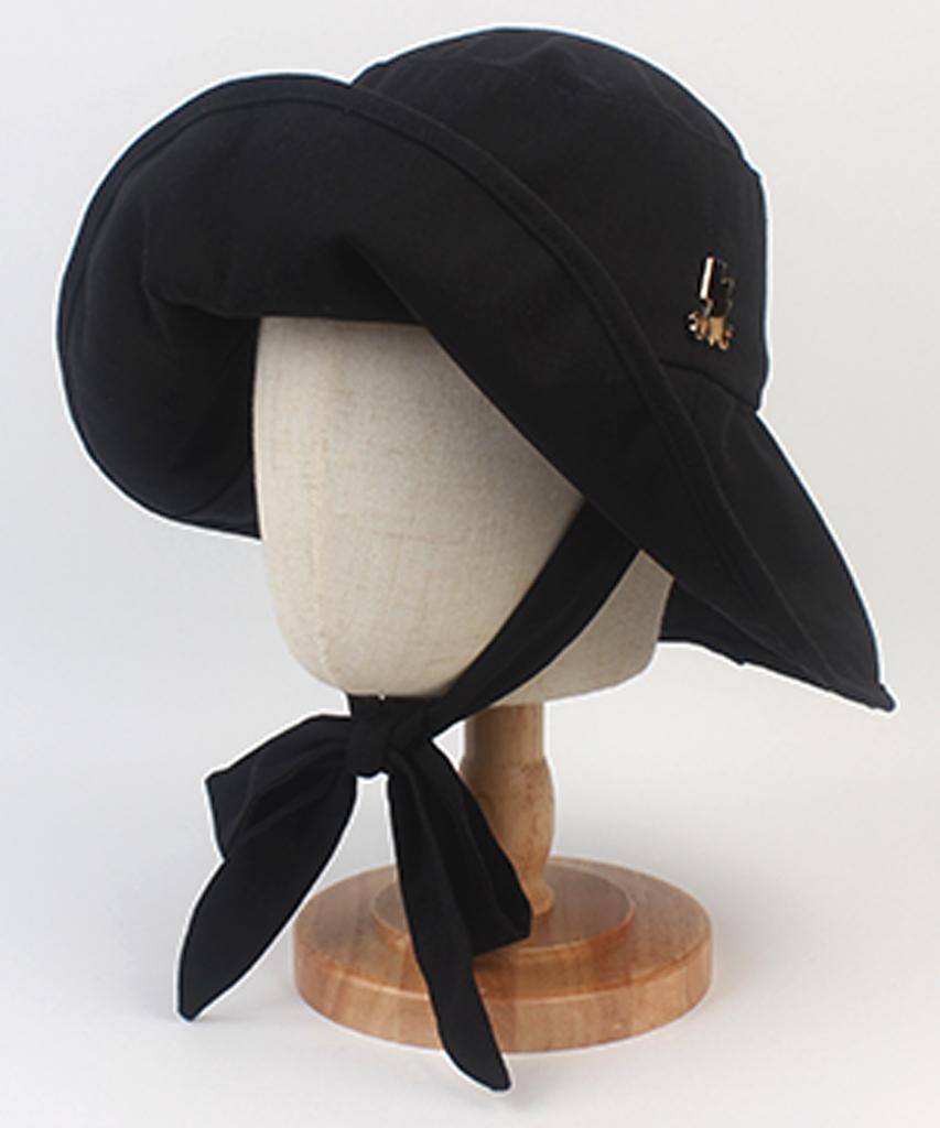 Yunibeosyeolkemiseuteuli Summer Bold String Black Bucket Hat