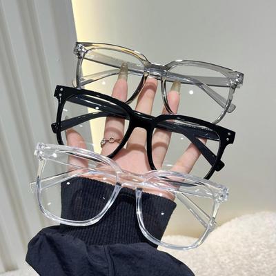 Artistic Cross-Border Glasses Frame: Unisex Japanese-Korean Style with Rice Studs for a Fashionably Small Face