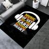 Music Is a Piece of Art That Goes In the Ears Straight To the Heart Chair Mat Office Carpet Gift for Office Bedroom Living Room Various Rooms