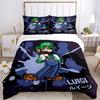 3pcs Luigi's Splash Adventure Printed Quilt Set - Soft and Comfortable Quilt Cover for Bedroom, Guest Room and Dormitory Decorative Bedding