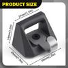 4Pcs L Track Cleat Hooks Aluminum Alloy Upgraded Flexible Replacement,Parts Tie Down Bed Rail