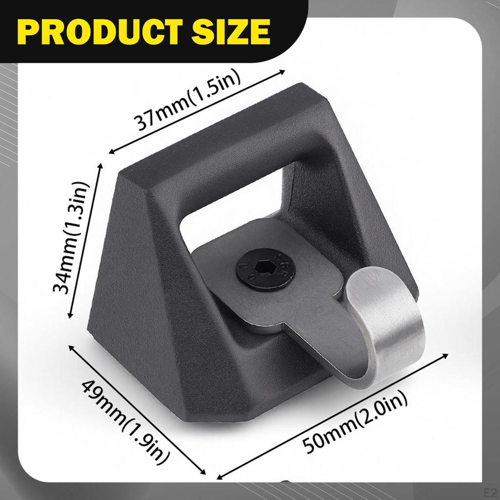 4Pcs L Track Cleat Hooks Aluminum Alloy Upgraded Flexible Replacement,Parts Tie Down Bed Rail