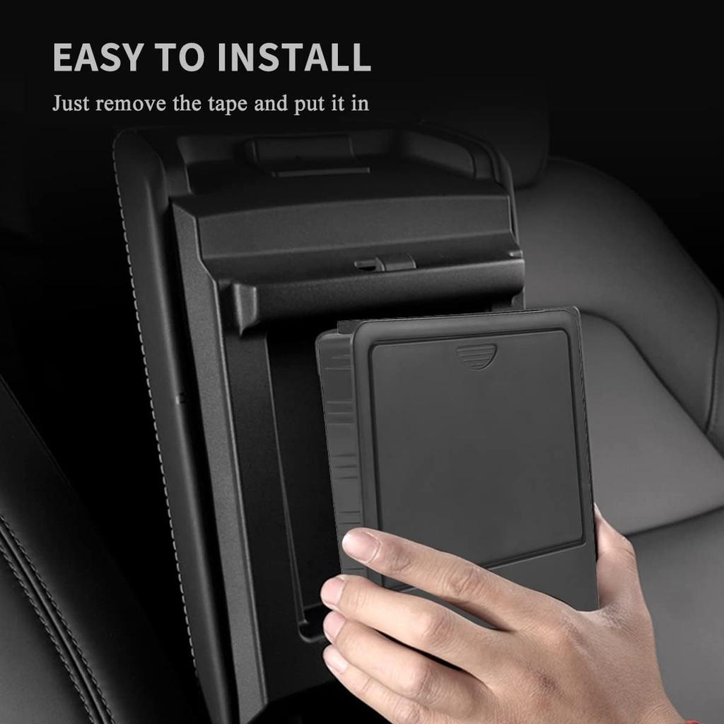Tesla Armrest Hidden Compartment Storage Box - Center Console Organizer With Secret Compartment For Tesla Model 3/Y (-)