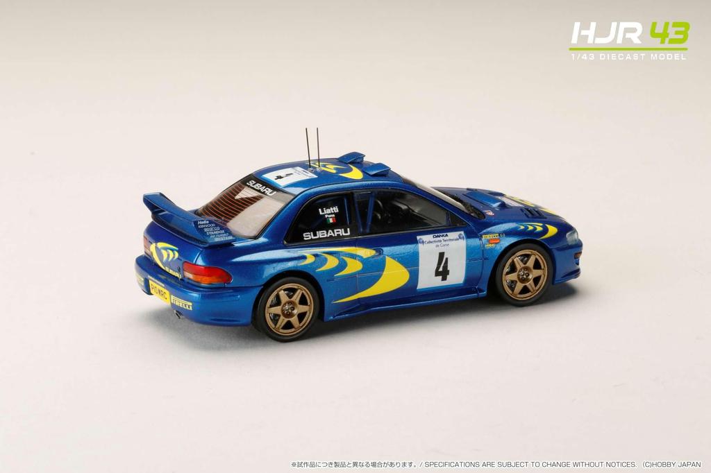 Hobby Japan HJR43 1/43 Scale Subaru Impreza Tour de Corse 1997 #4 Finished Model