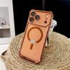 New Plating Transparent Shockproof Magnetic Phone Case For iPhone 17 17 Air 17Pro 17 Pro Max For Magsafe Wireless Charge Cover