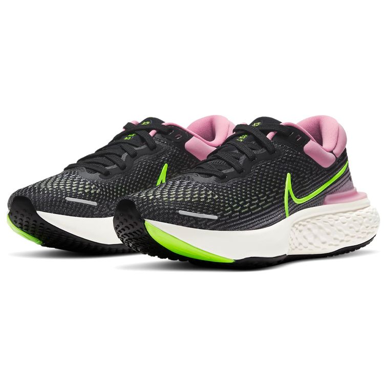 Nike  ZoomX Invincible Run Flyknit Black Elemental Pink Women Sneakers Cyber CT2229-002
