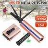12V 1000~1600mAh AKS 3D Detective Metal Detector Underground 3 Antenna Long Range Gold Diamond Treasure Hunter Seeker Portable Detector