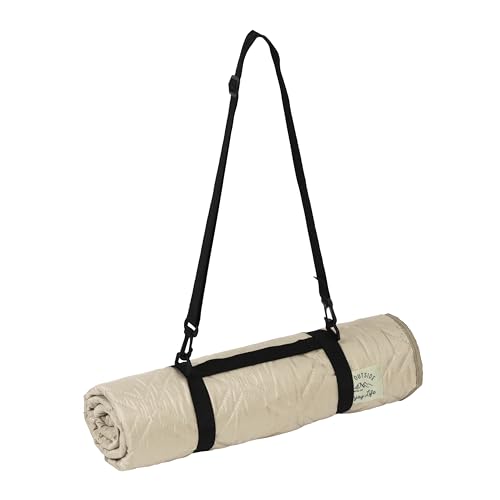 Kapitán Stag (KAPITÁN STAG) Vodoodpudivá prošívaná pikniková deka, 100 x 180 cm, s poutky, khaki, Monte (UB-3069)