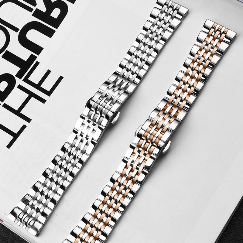 For Armani Watch Strap AR-1945/AR-1863 AR1648 Stainless Steel Watchband For Men's Folding Clasp Solid Bracelet 22mm