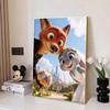 Disney Diamond Painting Zootopia Wedding Theme Fan Art Cartoon Mosaic Diamond Cross Stitch Handmade DIY Gift Home Decoration