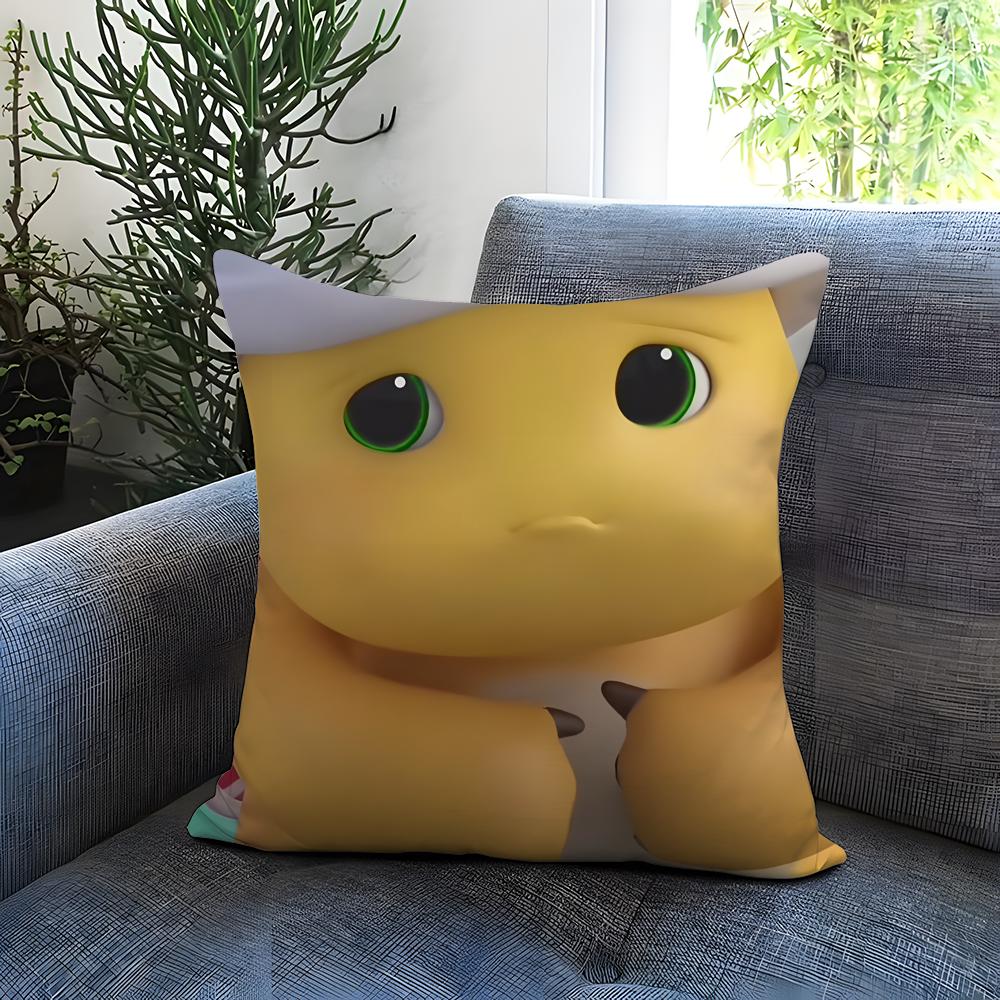 YELLOW DRAGON CUTE NaiLong Cushion Cover Comfortable Reversible Pillow Cover Ideal for Car Sofa Bedroom & Beyond