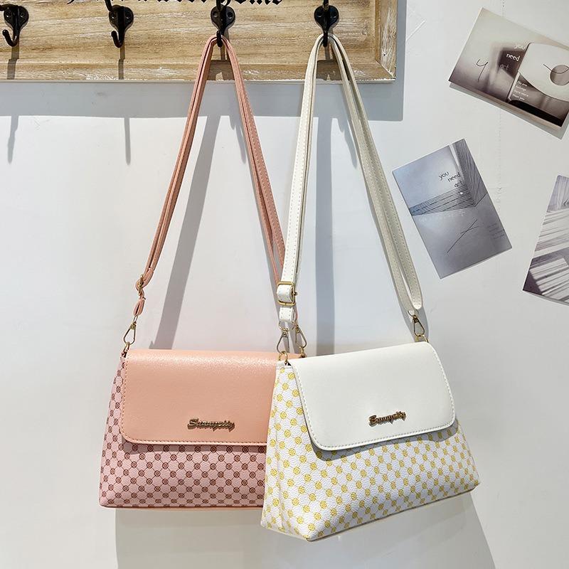 Printed Square Bag Autumn Bag Makeup Storage Bag Women's Shoulder Bag