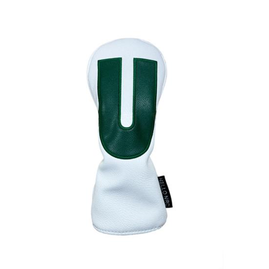 Faux Leather Golf Club Head Cover for Drivers Fairway Woods Hybrids No.1/3/5/U Headcover Soft Velvet Green Putter Head Protector