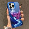 Mountains and Rivers Laser Phone Case For IPhone 14 15 Pro Max Plus 11 12 13 Mini Pro Max 16 Pro Max Shockproof Back Cover Funda