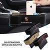 2 Piezas Organizador de Asiento de Coche Caja de Almacenamiento para la Ranura del Asiento Multifunción Artículos Para Porsche Boxster Cayenne Panamera Macan Cayman 911 918 996 917 991
