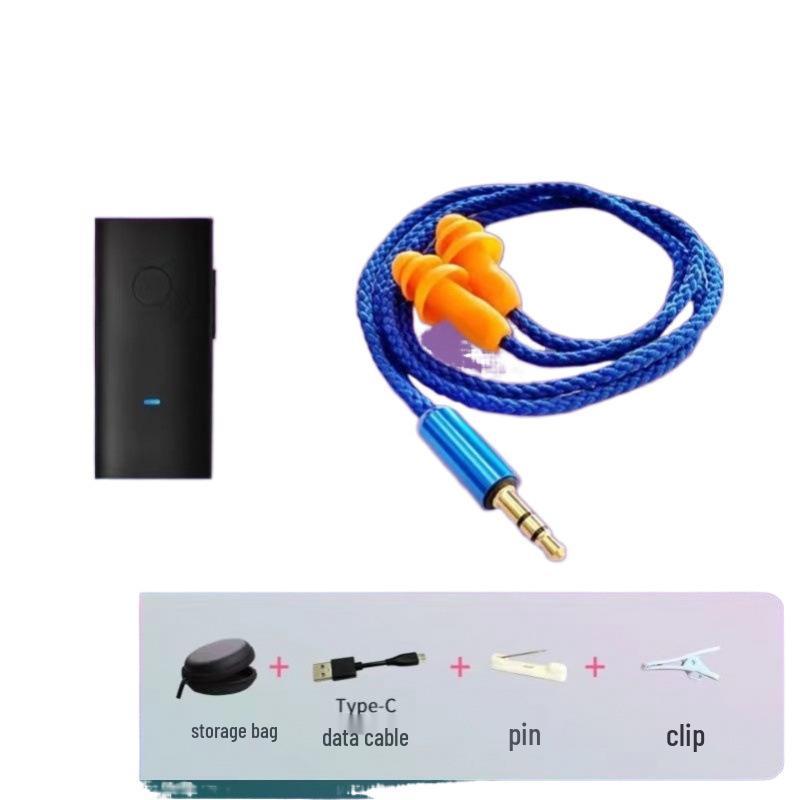 Bluetooth Noise-Cancelling Low Bass HD Wired Earplug Headphones for Work.