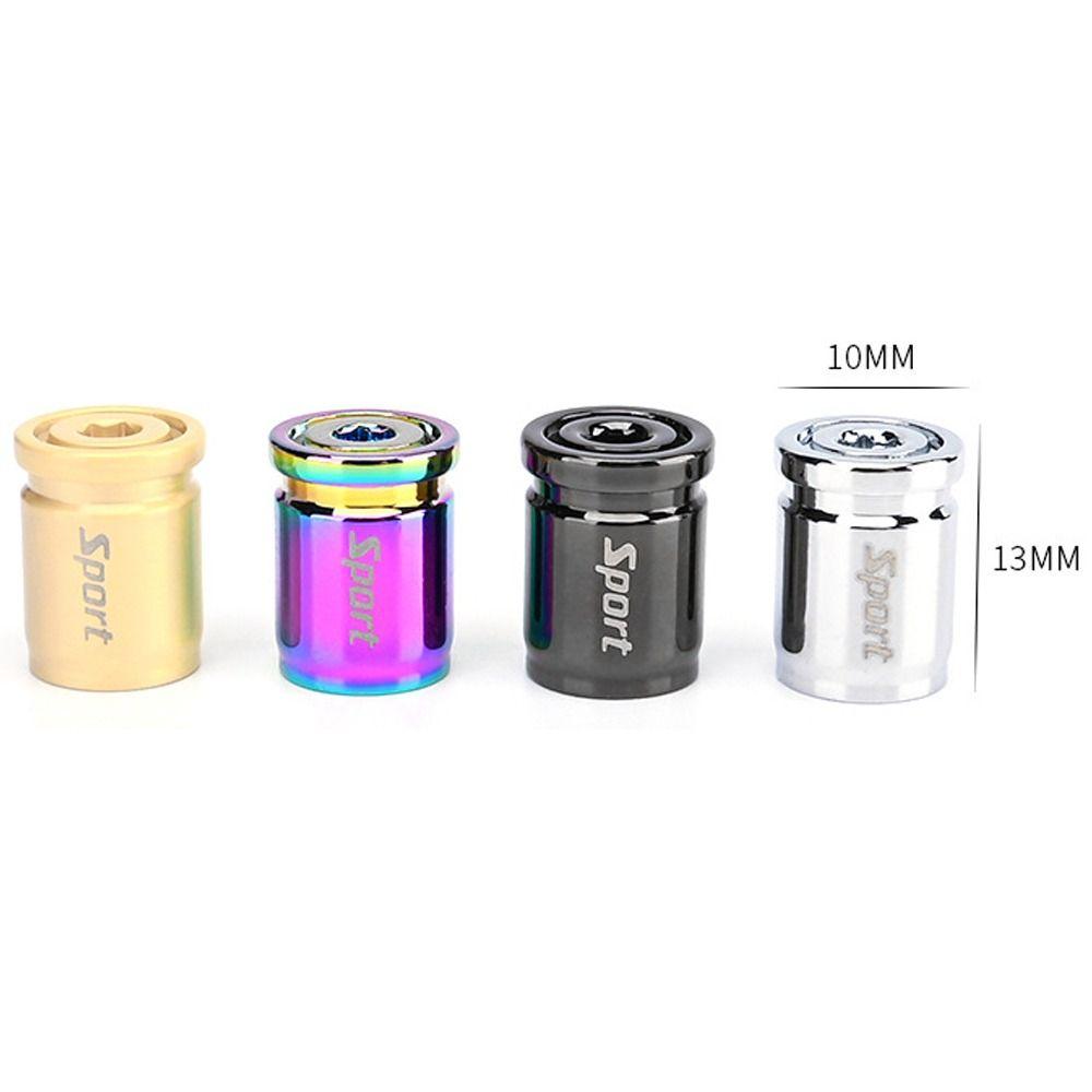 4pc Anti Theft Tire Valve Caps Sport Style Valve Stem Covers Dust Proof Caps for Wheels Decorative Tyre Zinc Alloy Auto Supplies