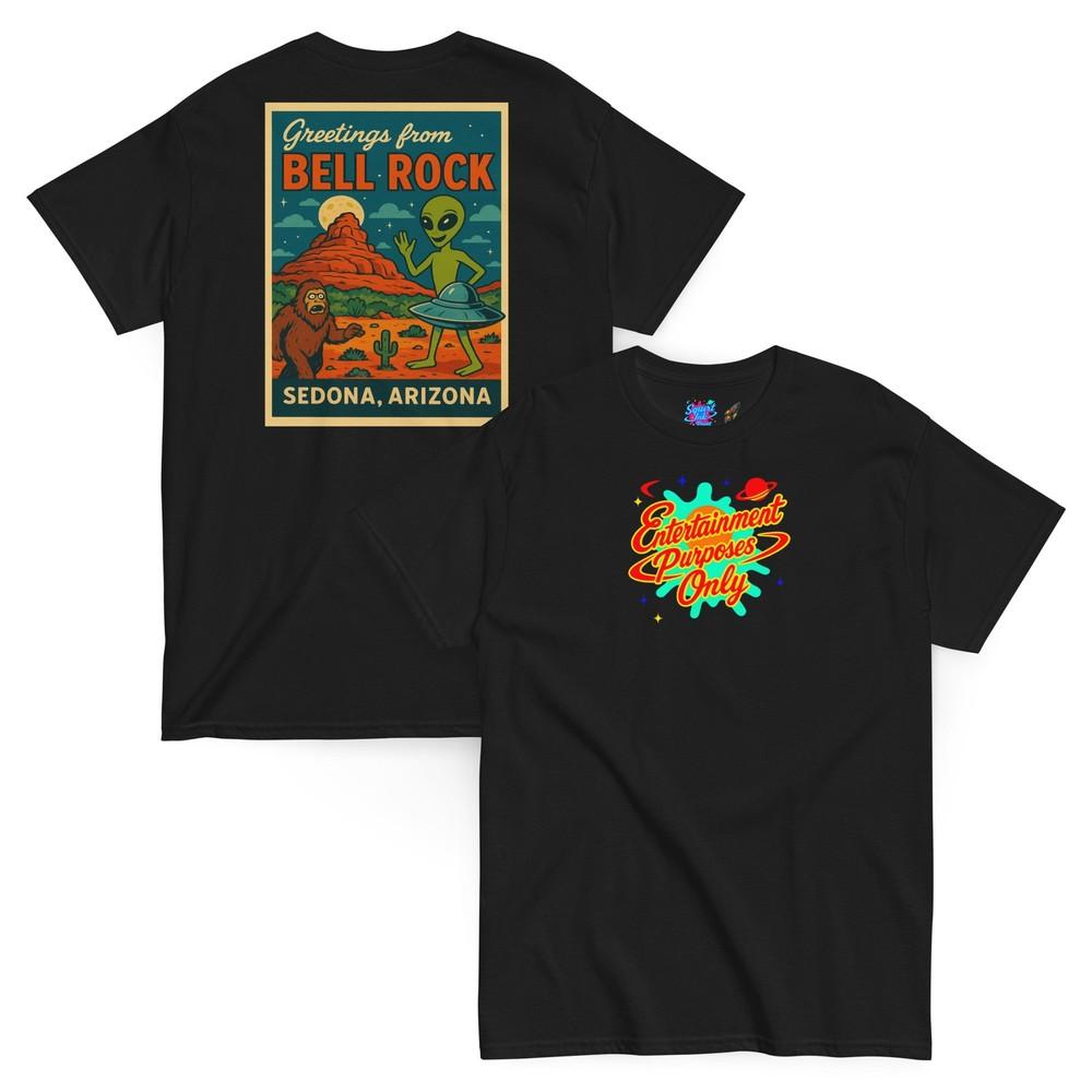 

Greetings From Sedona Arizona Alien Bigfoot Pop Art T shirt 3XL
