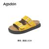 Augustus Denboken Slippers Women's Summer 2025 New Wear Platform Flat Sandals Beach Fashion Sandals