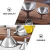 Stainless Steel Funnel Home Use Kitchen Oil Filter Household Cooking Wide Mouth Liquid Nylon Dispensing