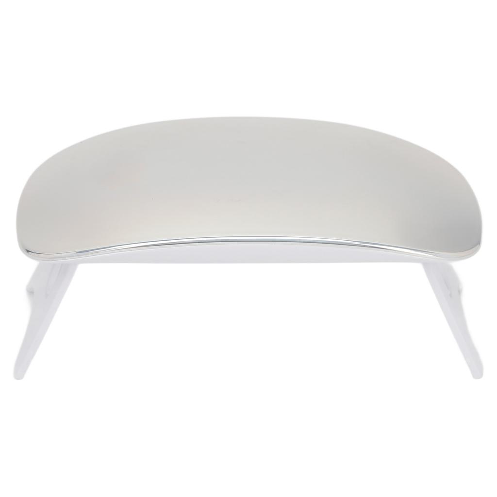 Nail Lamp 6W Portable Foldable Handheld Fast Curing Dryer UV LED Nail Light for Manicure Silver