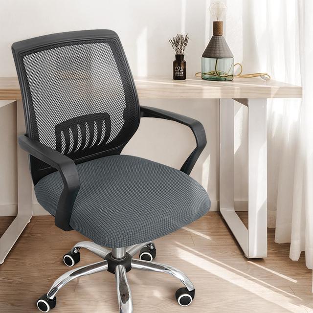 Office Seat Cover Thickened Simple Chair Cover Elastic Home Stool Cover Fabric General Computer Swivel Chair Cover