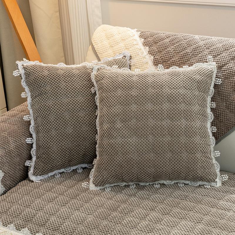 Corduroy Sofa Cushion Thickening Minimalist Non-Slip Modern Backrest Towel Plush High-End Four Seasons Universal Cushion Cover