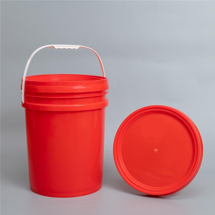 10 Buckets and 10 Lids, Black (4.4 Gallon) - Plastic Material,20L Plastic Barrel Car Bucket, Kimchi Bucket