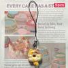 1pcs Cute Cat Cookie Bag Charm Keychain Jewelry Kawaii Resin Animal DIY Backpack Charm Pendant Decoration Couple Gift