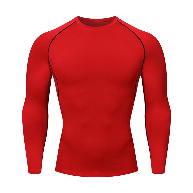Men's Breathable High-Elastic Quick-Drying Long Sleeve Sports Tights