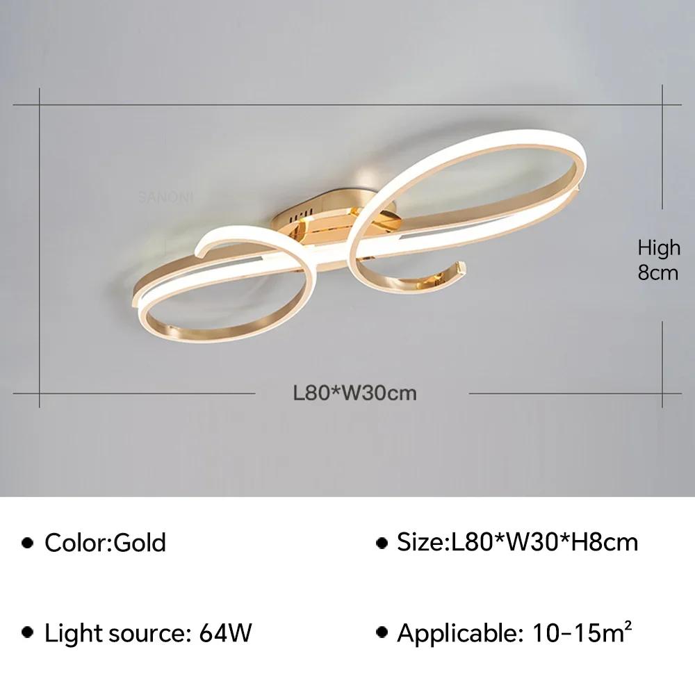 Modern LED Ceiling Lamp For Living Dining Room Bedroom Hotel Lobby Ceiling Chandelier Indoor Home Decoration Lighting Fixture