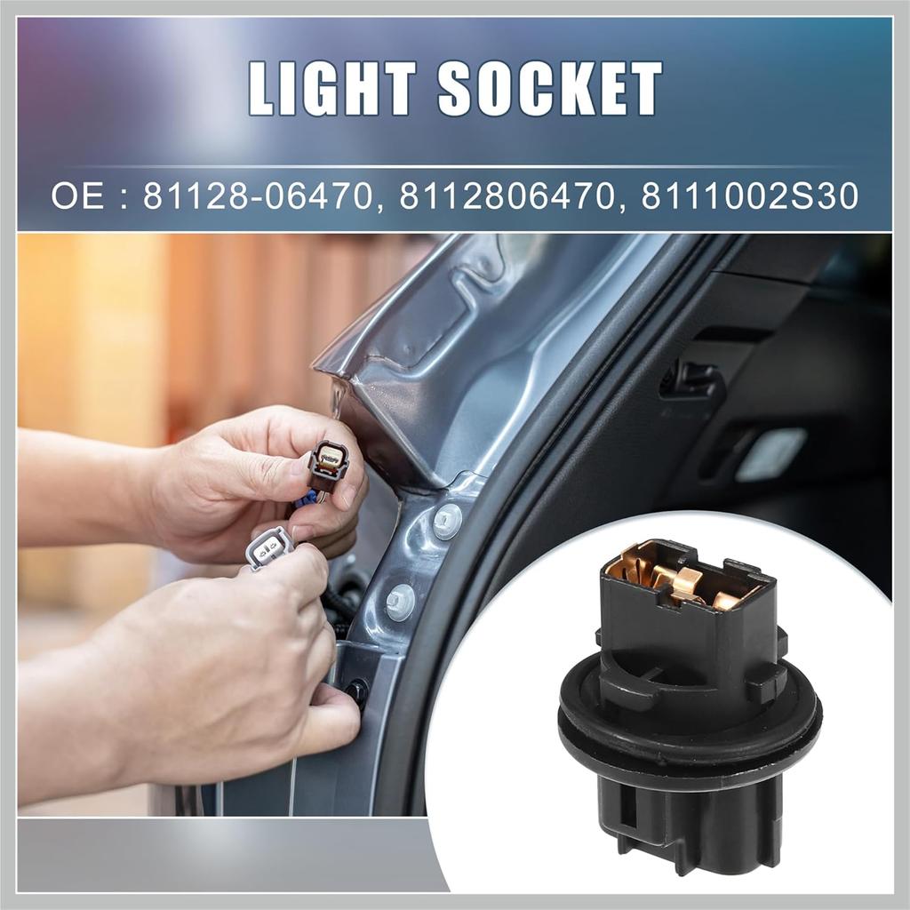 Vorderer Blinker Lampenfassung 81128-06470 für Toyota Avalon 2013-2016 Kunststoff Schwarz Ersatzteile für Autos