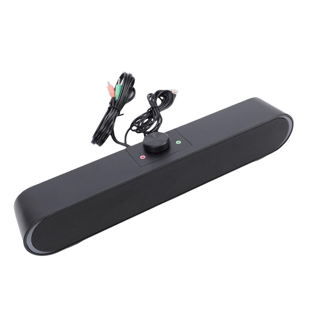 Computer Speaker Compact Immersive 3D Sound USB Speaker with Ambient Lights 3.5mm   for Laptop