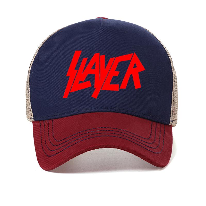 SLAYER Rock Baseball Cap Summer Men Women Mesh Trucker Hat Cotton Casquette Snapback Hats