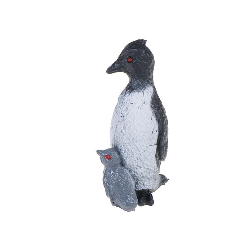 8Pcs/Set Plastic Ocean Animal Small Penguin Figure Model Toy