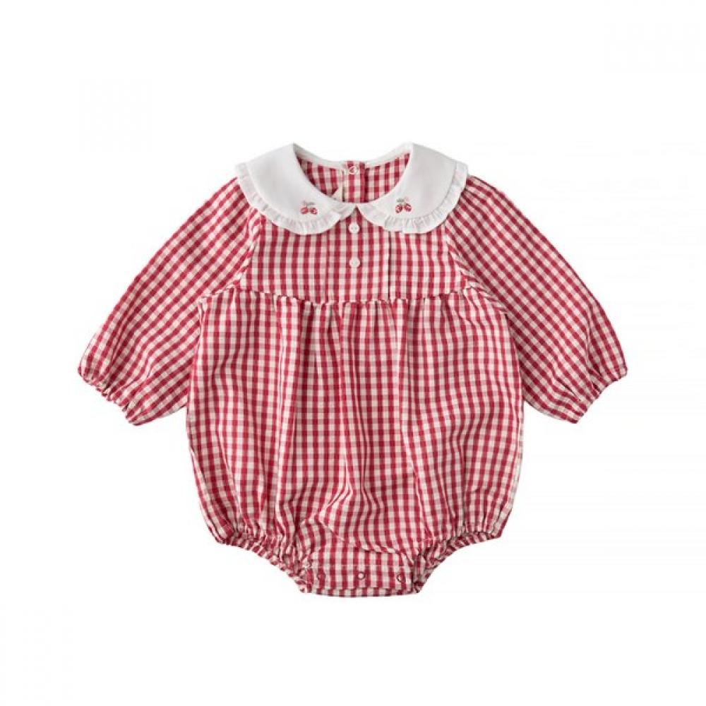 Mink Mui Strawberry Check Set Bodysuit  36113 604 10 