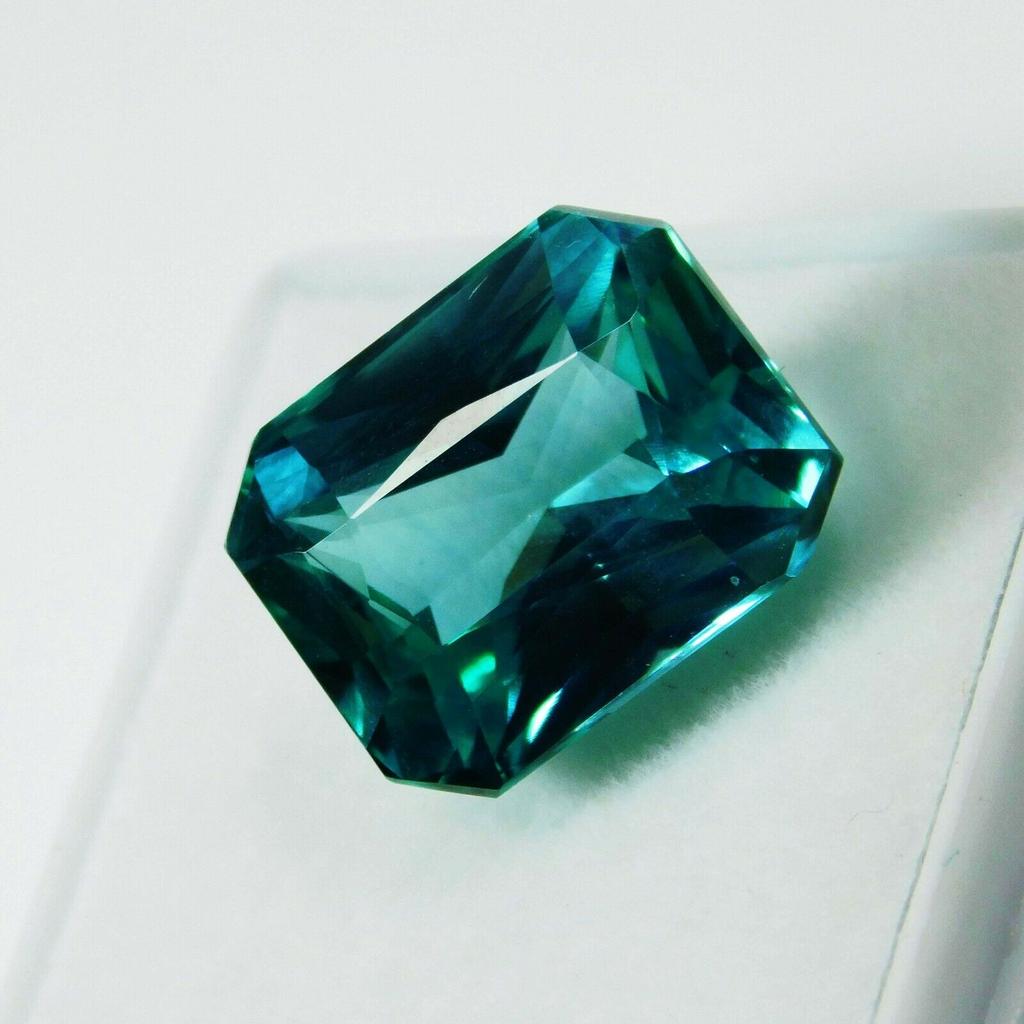 10.30 Ct Natural Green Emerald Cut Grandidierite Loose Gemstone