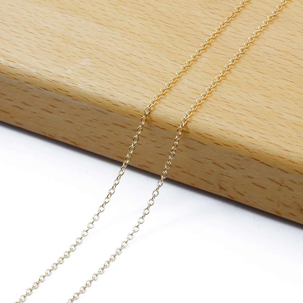 KC Gold Long Necklace Chains Iron Bulk For DIY Jewelry Findings Making Materials Accessories