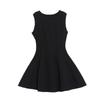 Black daughter sleeveless vest dress dress Hepburn style small black dress summer small fragrant style small waist short skirt