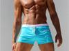 Men's Low-Waist Quick-Dry Lycra Swim Trunks with Color Block Design