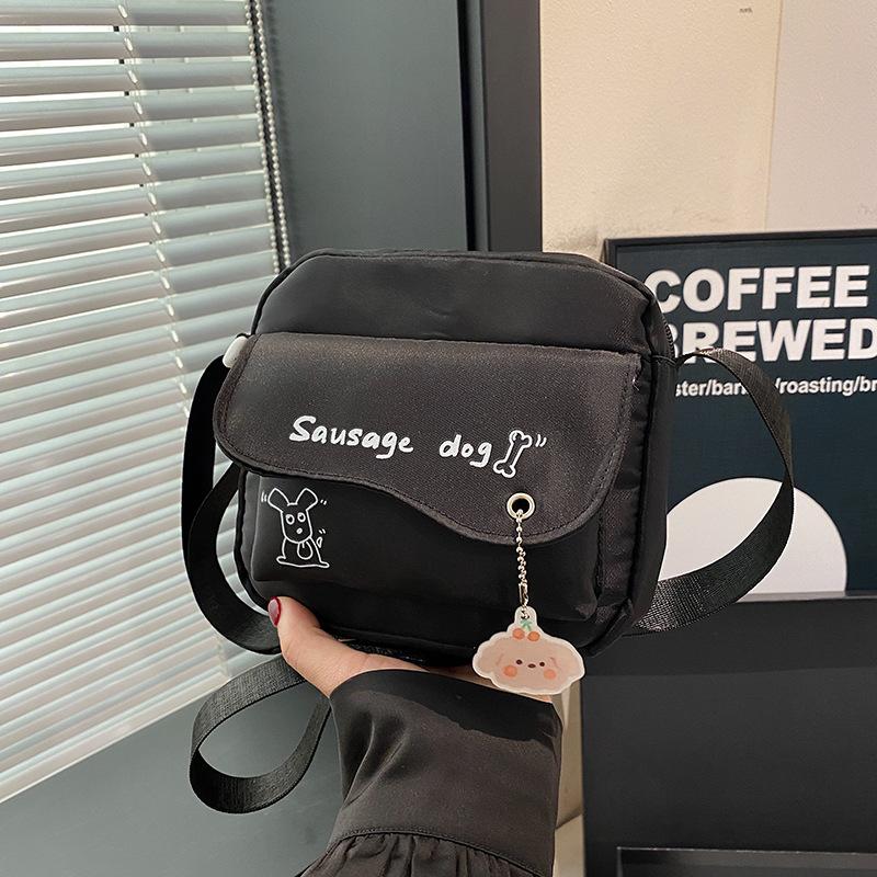Nylon Small Bag Women's 2025 New Versatile Cute Simple Shoulder Oblique Span Bag Small Square Bag