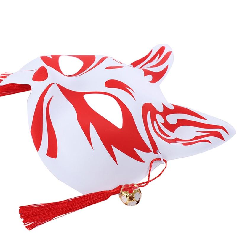 Exquisite Fox Mask Anime Half Face for Cat Mask Halloween Party Mask Halloween Christmas Masquerade Cosplay Props for Un