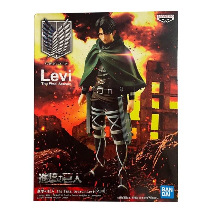 Banpresto Attack on Titan The Final Season Levi Figure, 6 Inch
