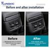 Real Soft Carbon Fiber Sticker For SEAT Ateca 5F 2016-2025 For Cupra Ateca 5F 2018-2025 LHD RHD Car Rear Air Outlet Frame Panel