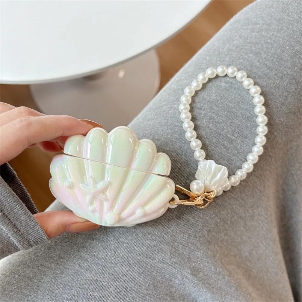 Voor AirPods Pro 3 Pro2 AirPods4 AirPods3 Voor AirPods 2 1 Hoesje Galvanisch Gekleurde Schelp Schelp Siliconen Beschermhoes for AirPods 4