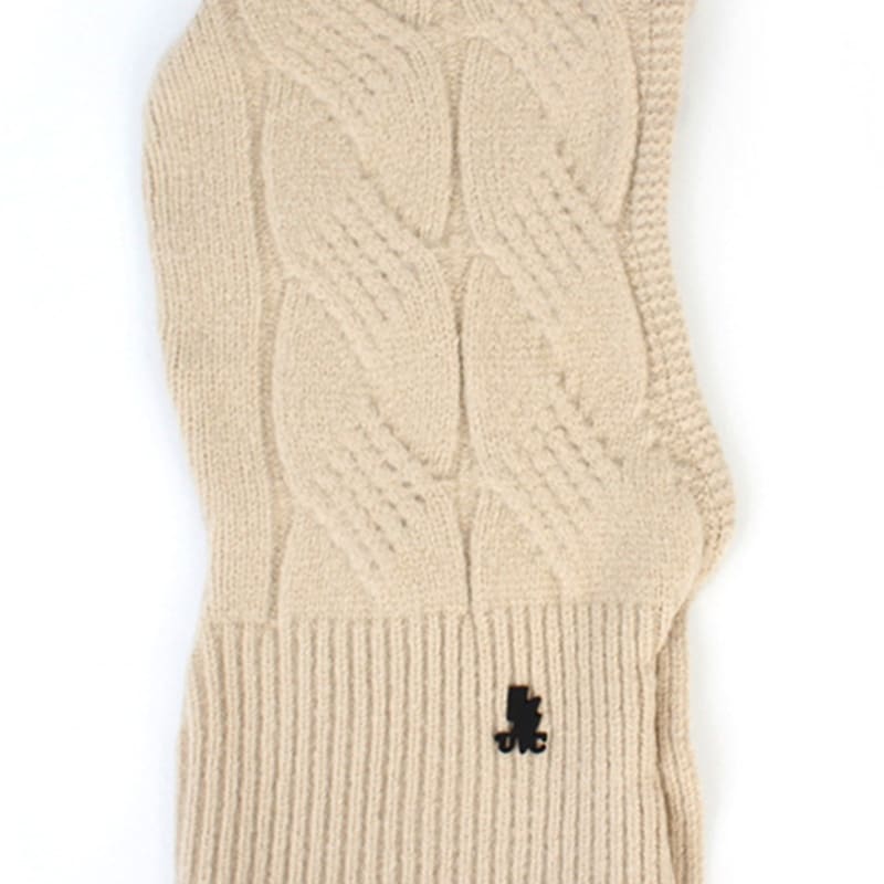 Universal Chemistry Wool Twist Beige Open Balaclava Balaclava