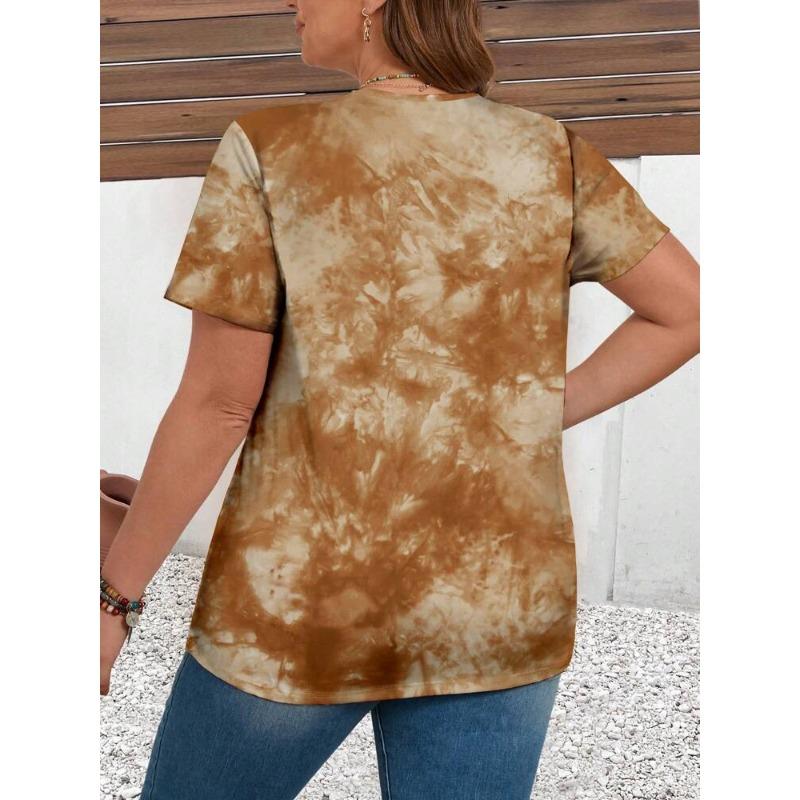 DAFIFY Damenmode Casual Sommer Frühling Blumenmuster Druck Kurzarm V-Ausschnitt Blusen & Hemden