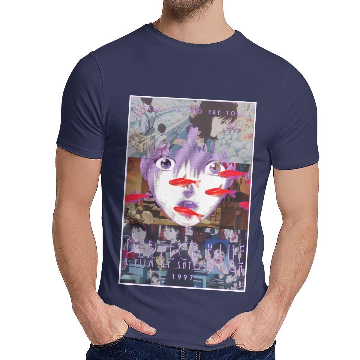 

Classic Round Neck Anime T-shirt Perfect Blue Satoshi Kon Summer Fashion Funny High Quality Printing Casual 100%Cotton Tee Shirt 4XL